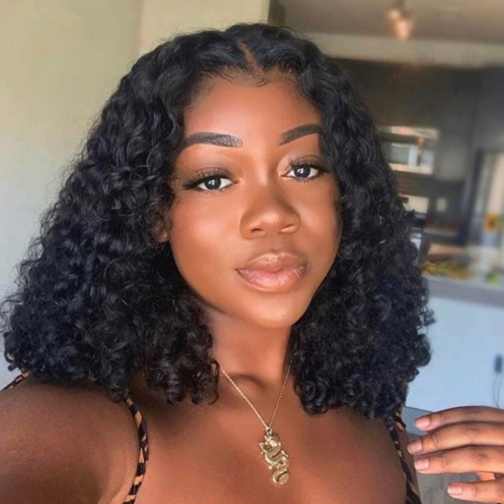 🌹12inch TPart 100% Human Hair wig
